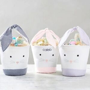 GinghamTie Ear Bunny Bucket - PBK